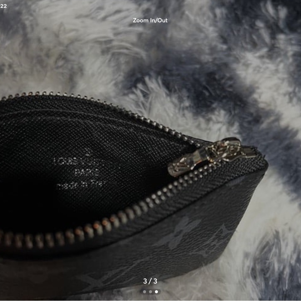 LV Black Leather Key And Coin Pouch. Brand New, no box or tags - Picture 2 of 3